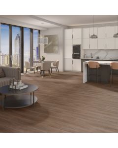 7 x 48 inches Caramel Brown luxury vinyl flooring