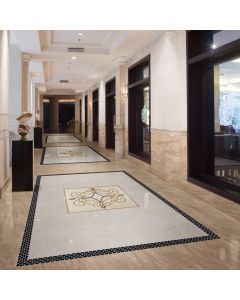 Nociolla Square chocolate brown premium tile on bathroom shower wall, 12x12