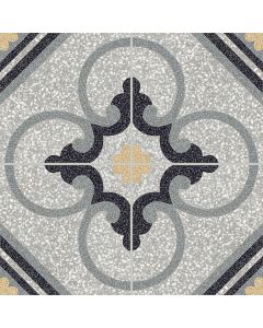 D_Segni Terrazzo 423 Fresco Square Fresco M1LR Multicolor rainbow pattern porcelain tile tile on bathroom shower wall, 8x8