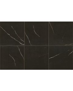 Classentino Marble 414 Centurio Black Square CT34 Black onyx black porcelain tile tile on bathroom shower wall, 24x24