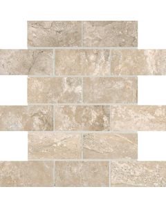 Laurel Heights - LH96 - Elevated Beige Brick - Joint - 2X4 - Matte porcelain tile tile, natural beige, 2x4