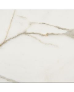 Mythique Marble - MY11 - Calacatta Venecia - Square - 12X12 - Matte porcelain tile tile, beautiful white & gray, 12x12