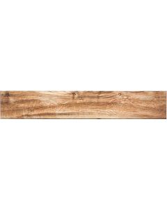 American Estates 216 Natural Plank ULCD Brown warm brown porcelain tile tile on bathroom shower wall, 6x35