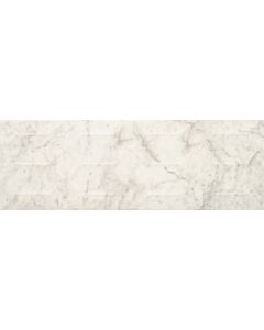 Mythique Marble - MY10 - Altissimo Rectangle - Wave - 8X24 - Matte porcelain tile tile, beautiful white & gray, 8x24