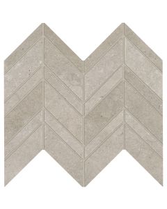 Modern Formation 339 Headland Fog Chevron MF04 Gray dove gray porcelain tile tile on bathroom shower wall, 12x12