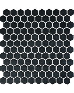 Peacock 3D Cube onyx black premium tile on bathroom shower wall, 12x12