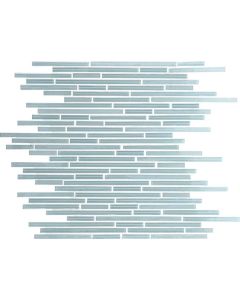 Whisper Green Random Interlocking beautiful light gray premium tile on bathroom shower wall, 12x12