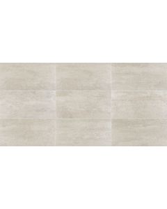 Theoretical - TH95 - Logical Gray - Rectangle - 6X24 - Matte refined gray porcelain tile tile on bathroom shower wall, 6x24