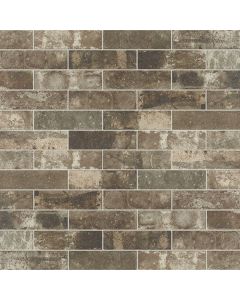 Urban District BRX 723 Eastside BRX Rectangle UD06 Brown earthy brown porcelain tile tile on bathroom shower wall, 2x8