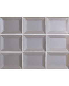 Luminescence 586 Pearl Straight Joint LM09 Gray dove gray mosaic tile on bathroom shower wall, 3x4