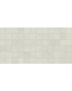 Windmere - WI01 - Scottish White Straight - Joint - 2X2 - Matte beautiful pearl porcelain tile on bathroom shower wall, 50x50