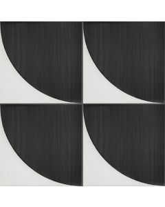 Scenario 424 Nero Convex Square Convex SR27 Black & White porcelain tile tile, beautiful black & white, 8x8
