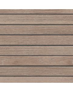 Debonair Estate - DE06 - Parchment - Stacked - 1X24 - Matte walnut brown porcelain tile tile on bathroom shower wall, 1x24