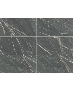 Foyer - FY04 - Steely - Rectangle - 24X48 - Matte beautiful dark gray porcelain tile tile on bathroom shower wall, 24x47