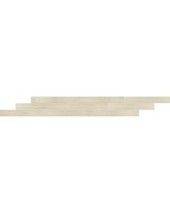 Birch Plank cream beige ceramic porcelain tile on bathroom shower wall, 7x47