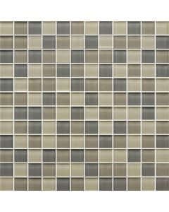 Color Appeal - C133 - Sand Storm Blend Straight - Joint - 1X1 - Glass mosaic tile, rainbow pattern, 1x1