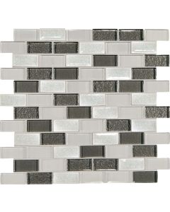 Diamond Delta Brick Joint beautiful dark grey premium tile on bathroom shower wall, 12x12