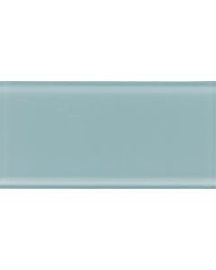 Whisper Green Rectangle olive green premium tile on bathroom shower wall, 3x6