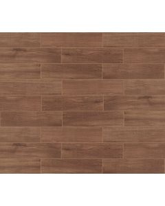 Edgewood 523 Boulder Plank EW03 Brown warm brown porcelain tile tile on bathroom shower wall, 6x24