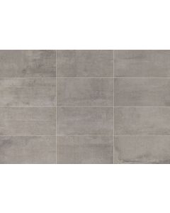 Union - UN03 - Industrial Gray - Rectangle - 24X48 - Matte neutral gray porcelain tile tile on bathroom shower wall, 24x47