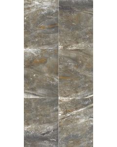 Danya - DY04 - Basin - Rectangle - 12X24 - Matte beautiful medium gray porcelain tile tile on bathroom shower wall, 300x600