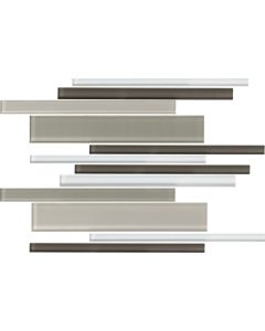 Cashmere Random Interlocking beautiful khaki premium tile on bathroom shower wall, 12x12