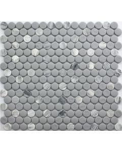 ceramic wall tile -151-Rye-Granite-300 x 300 mm ( 12" x 12" ) dove gray premium tile on bathroom shower wall, 12x12