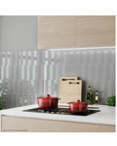 Luzernpearl beautiful pearl premium tile on bathroom shower wall, 50x250