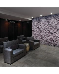 Modern Dark Grey Metallic Iron Rectangle – Versatile Home Flooring Solution.