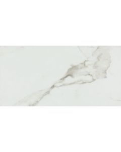 Luxury marble-look vinyl tile - Oberon Catania Calacatta Rectangle in catania calacatta from Oberon
