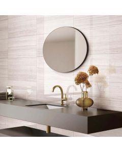24x48 Coastline Next Matte Gray Porcelain Tile adorning modern bathroom wall