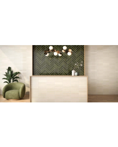 Bergenwhite snow white premium tile on bathroom shower wall, 3x12