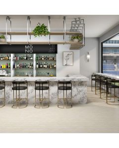 Oracle Hexagon clean white premium hexagon tile on bathroom shower wall, 24x24