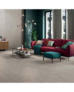 MONZA MEDIUM GRAY MATTE beautiful medium gray premium tile on bathroom shower wall, 300x600