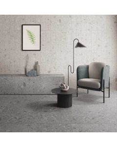 CEPPO NEXT DARK GRAY MATTE beautiful dark gray premium tile on bathroom shower wall, 24x24