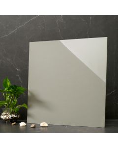 24x24 Element Wind Grey Polished Porcelain Tile storm grey modern porcelain tile on bathroom shower wall, 24x24