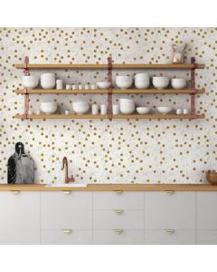 Posh Chiffon Hexagon beautiful pearl premium hexagon tile on bathroom shower wall, 2x12