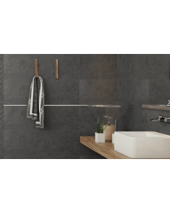 Negro Black 2x10 Matte Ceramic Tile