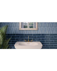 Azul Arrow Navy 2x10 Matte Wall Tile