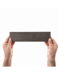 2 X 9, Brown, Glazed Porcelain TILE, Glossy