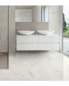 24 x 48 inches Beautiful White & Gray Porcelain TILE
