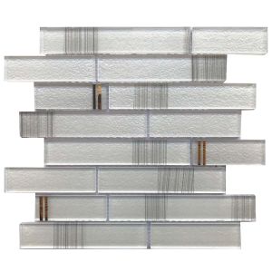 grey glass mosaic 300x300mm(12"x12") for kitchen and bathroom wall